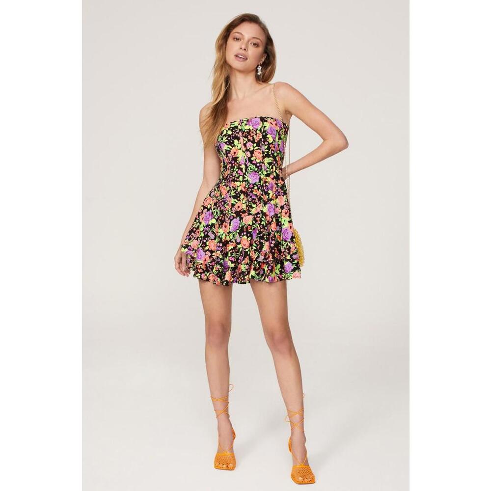 AFRM Multicolor Brandis Dress Size M with Minor Fabric Pull & Hole